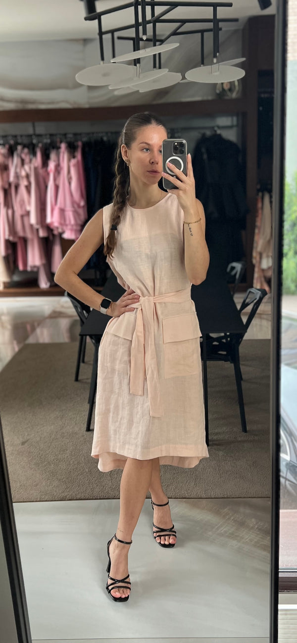 Bora linen dress