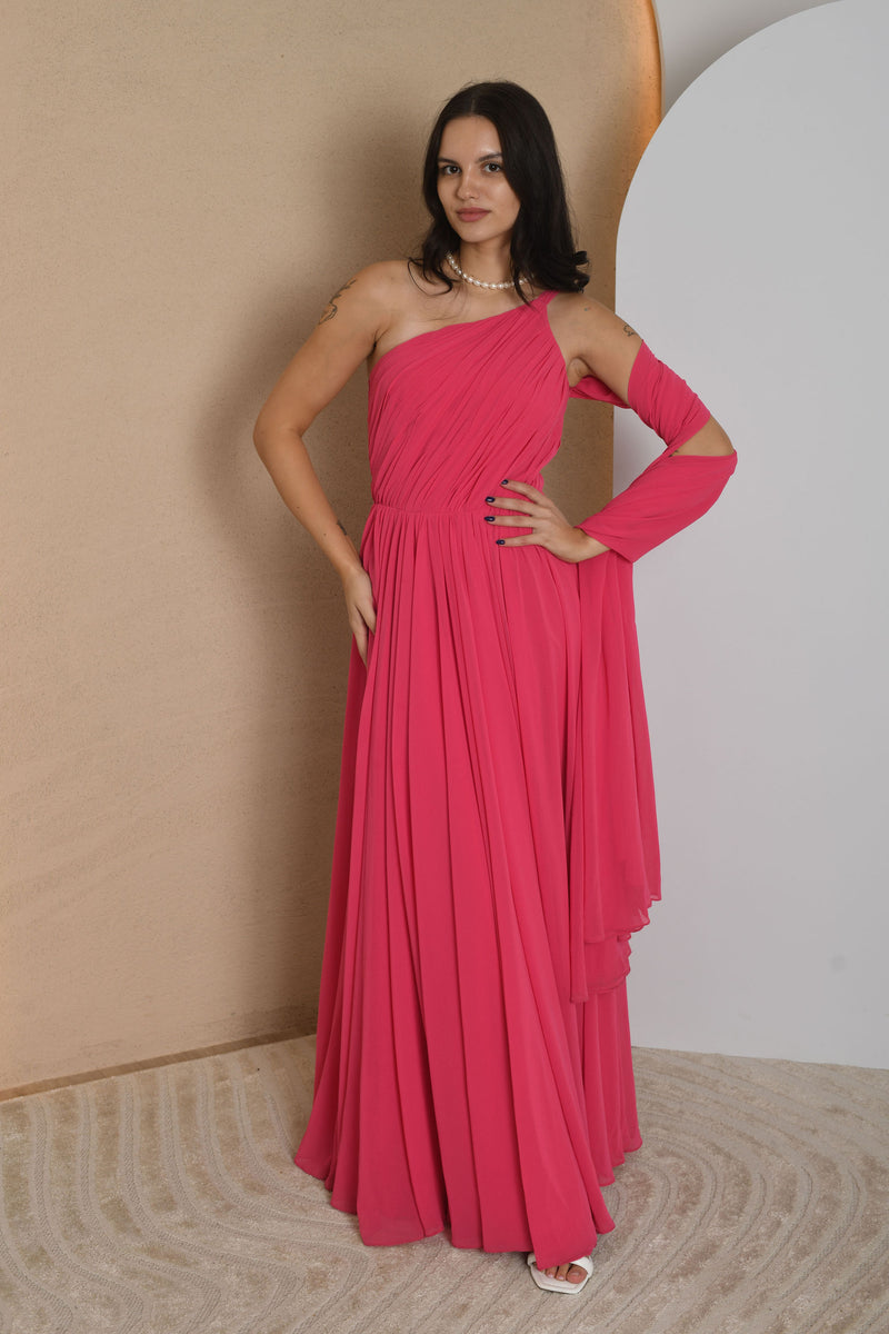 FOR RENT - Ruby One-Shoulder Gown