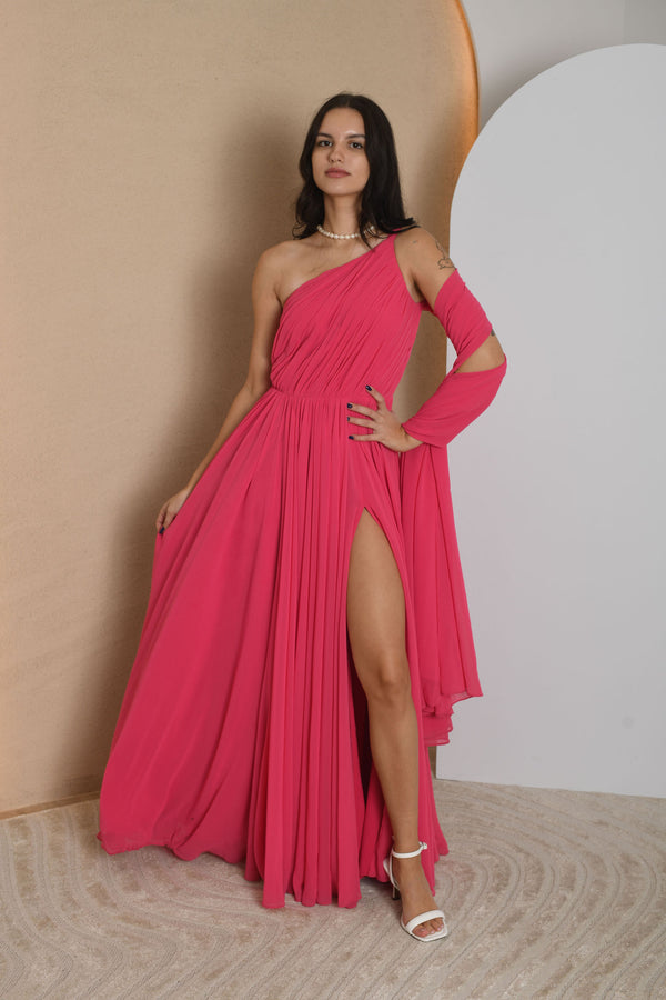 FOR RENT - Ruby One-Shoulder Gown