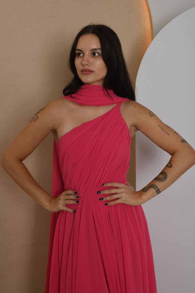 FOR RENT - Ruby One-Shoulder Gown