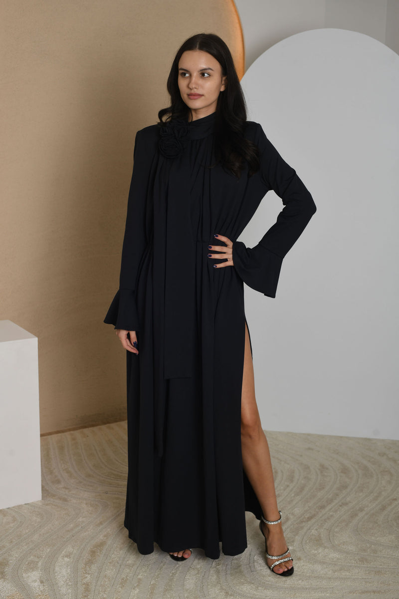 FOR RENT - Rosalie Long Sleeve Draped Dress