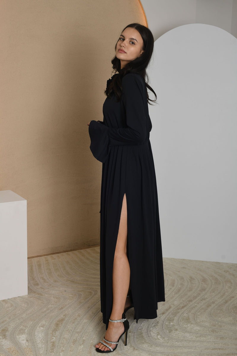 FOR RENT - Rosalie Long Sleeve Draped Dress